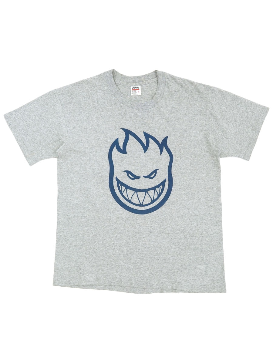90's anvil SPITFIRE WHEELS ''BIGHEAD'' Tシャツ グレー 表記(L) USA製