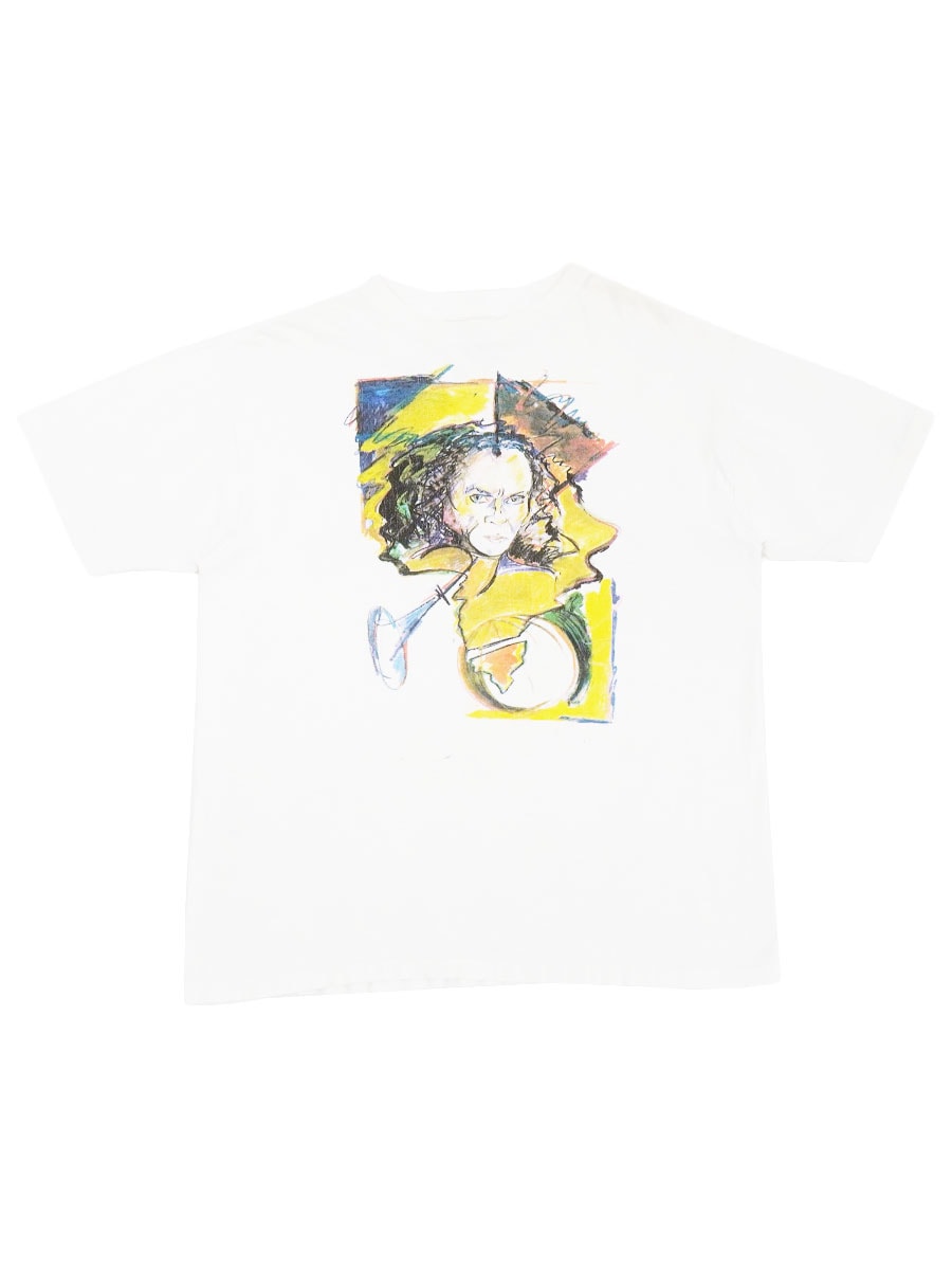 80's～ MILLER マイルス・デイヴィス ''Amandla'' 両面プリント Tシャツ ホワイト 表記(L) USA製