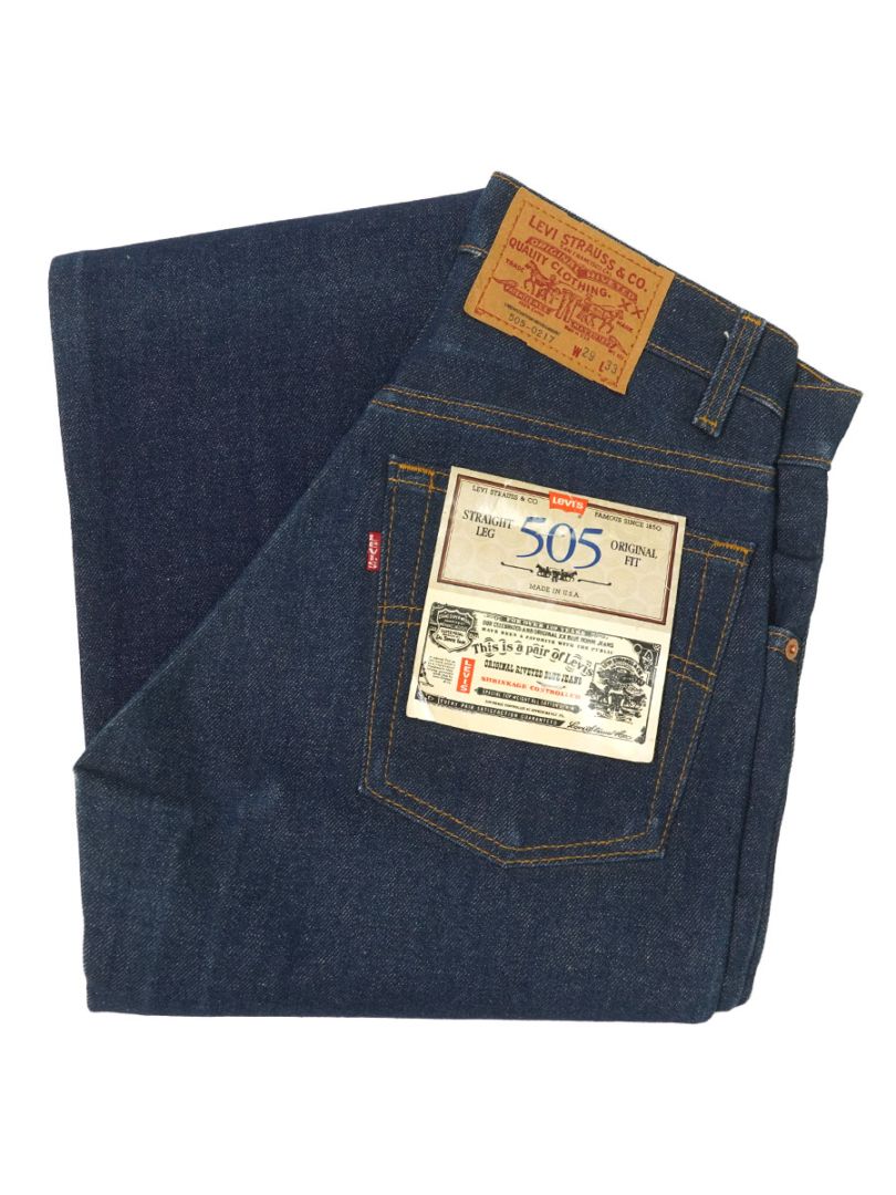 80's Levi's 505 デニムパンツ 濃紺 USA製 表記(W29 L33) NOS