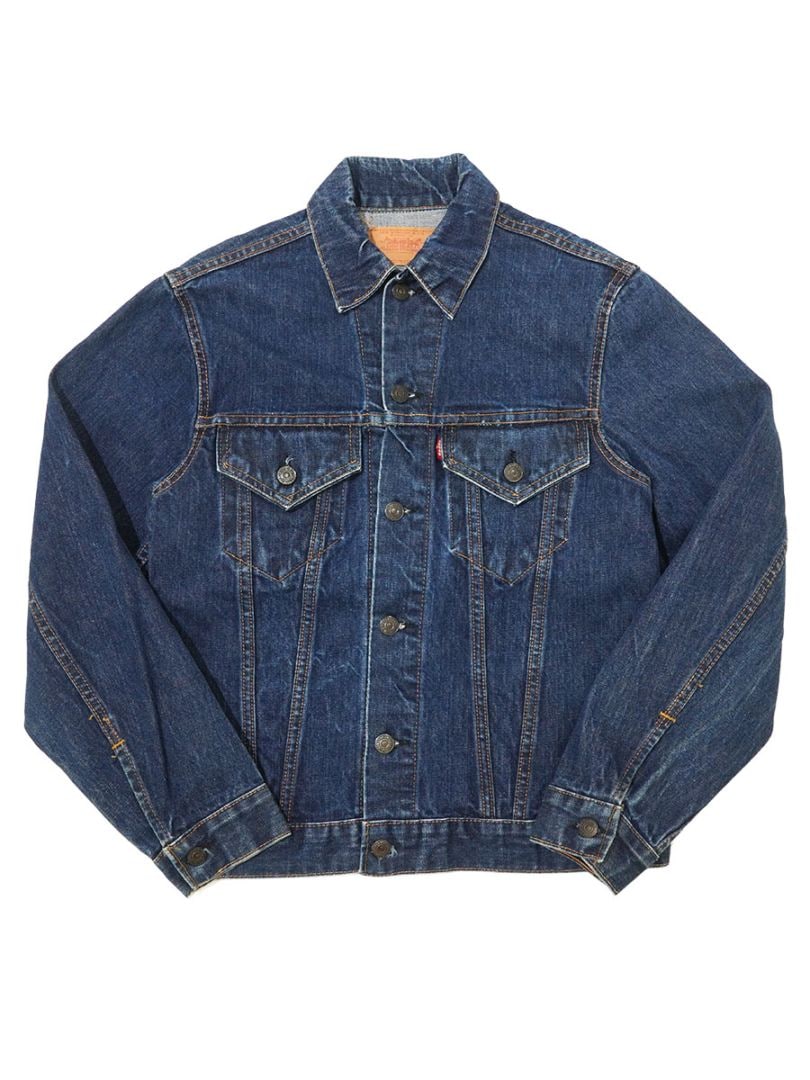 破格 LEVI’S 60s レア品番 70505-1051 ビッグE 白デニム 60's Levi's 70505 BIG-E デニムジャケット 色残り 良雰囲気 実寸(36位