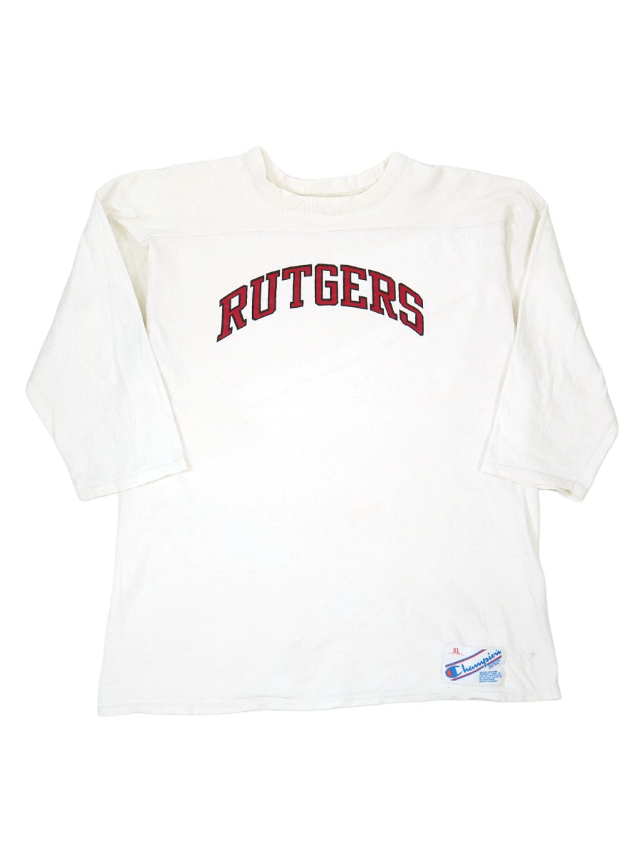 80's トリコタグ チャンピオン ''RUTGERS'' フットボールTシャツ