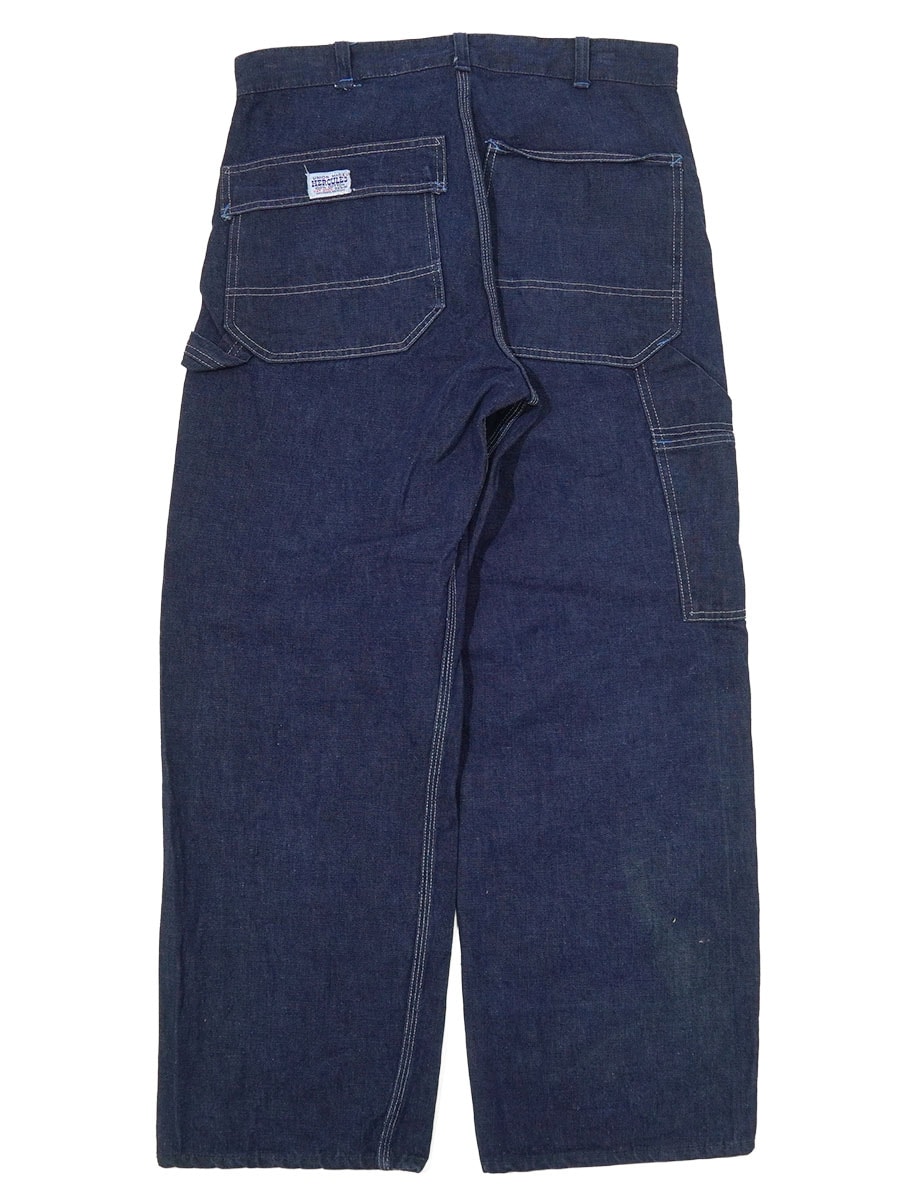 ビンテージ　バンダナ　ネイビー　HERCULES 50's HERCULES デニムペインターパンツ 濃紺 実寸(W32 L28) | NEW ITEM