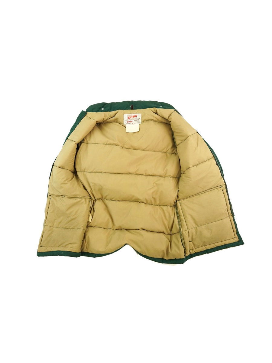 70's SCHOTT ダウンJKT グリーン デカTALON 表記(M) | NEW ITEM 70's SCHOTT ダウンJKT グリーン デカTALON 表記(M) | NEW ITEM
