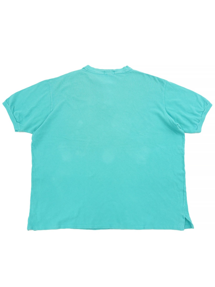 RALPH LAUREN HENRY NECK S/S POLO SHIRT TIFFANY BLUE (SIZE. X LARGE) MADE IN USA