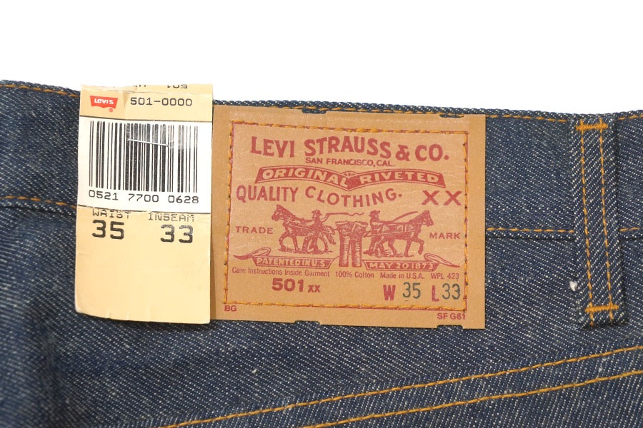 80'S LEVI'S 501 (SIZE.W35 L33) MADE IN USA NOS | NEW ITEM