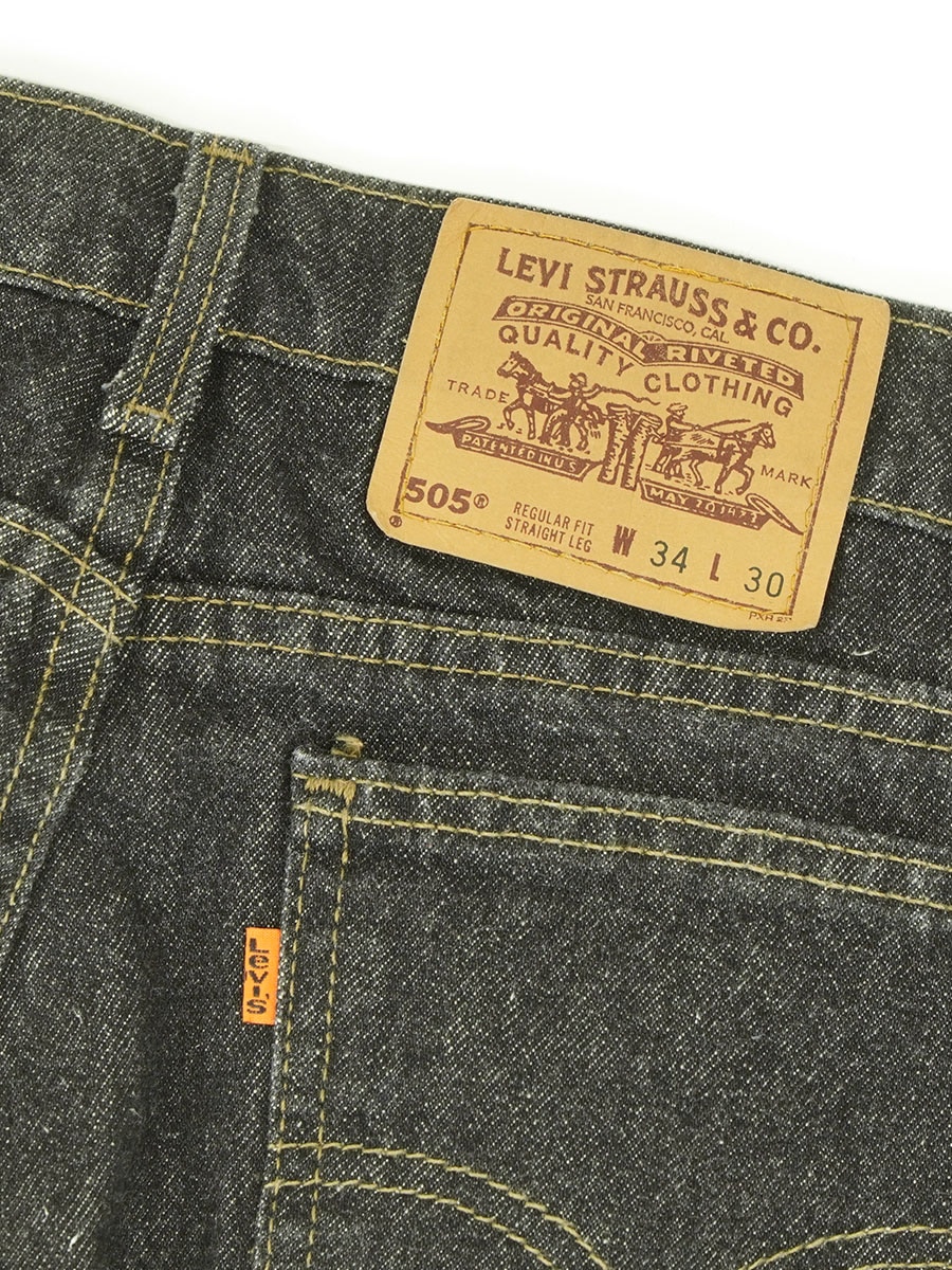 90'S LEVI'S 505 BLACK JEANS (SIZE.W34 L30) MADE IN USA | NEW ITEM