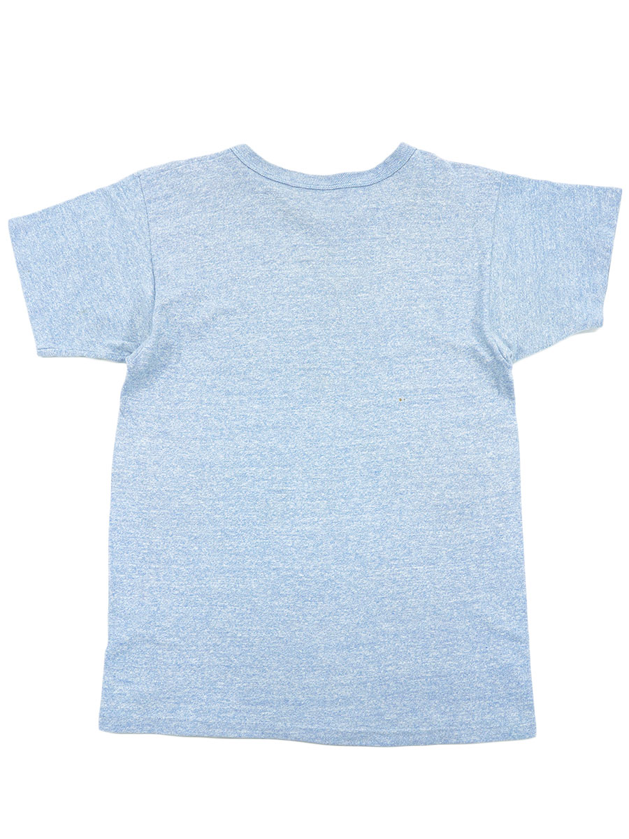 80's～ チャンピオン 青霜降り ''GORMAN GAELS'' 染み込み Tシャツ 実寸(M位) #4-154