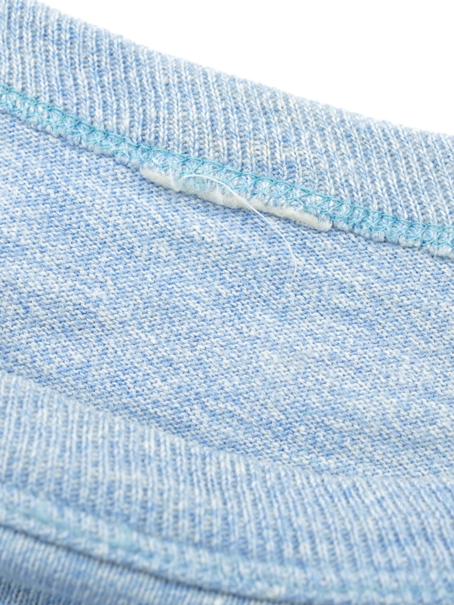 80's～ チャンピオン 青霜降り ''GORMAN GAELS'' 染み込み Tシャツ 実寸(M位) #4-154