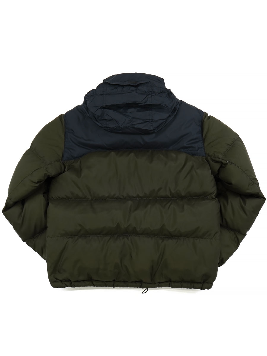 ラルフローレン リップストップ ダウンJKT ブラック×ダークオリーブ