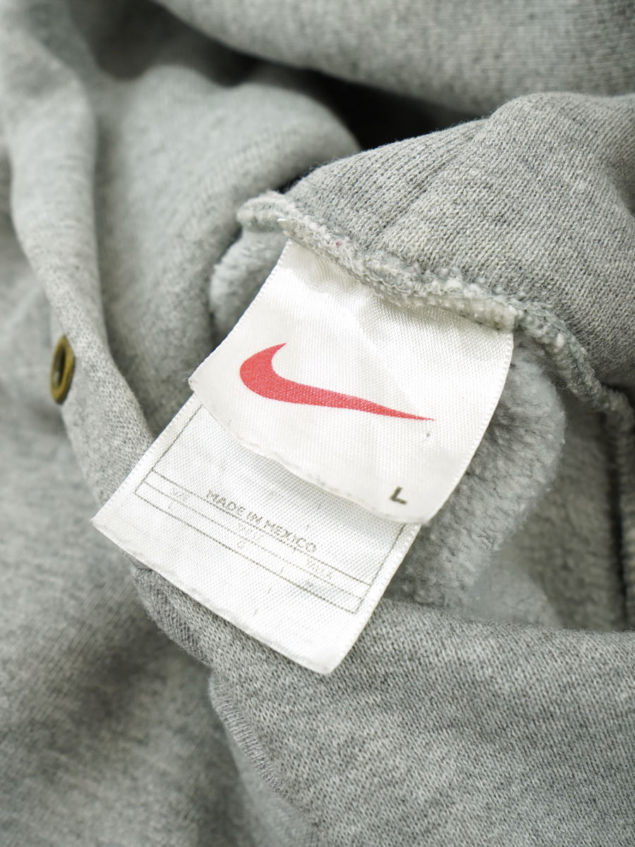 90's～ NIKE センタースウォッシュ スウェットパーカー 杢グレー 表記