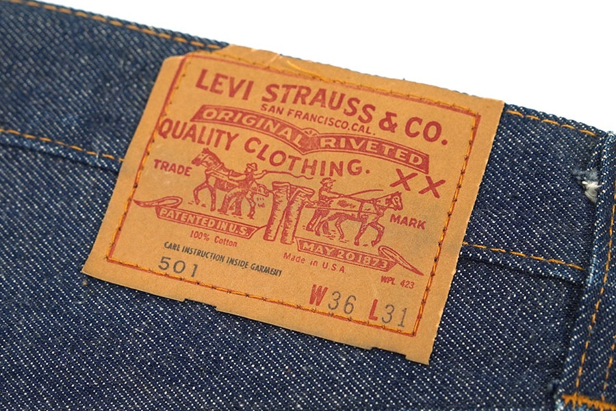 70's Levi's 501 66前期 デニムパンツ 真っ紺！ 表記(36x31