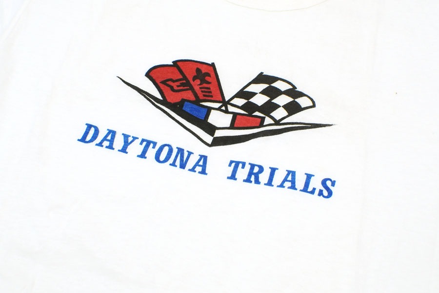 50's Ricky's ''DAYTONA TRIALS'' T-shirt Size(M) DEAD STOCK