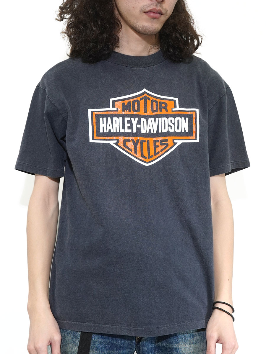 m*8様 80s/hanes/ハーレーダビッドソン/Tシャツ/XL/サンフェード 80s USA製 Hanes HARLEY-DAVIDSON ハーレー ダビッドソン