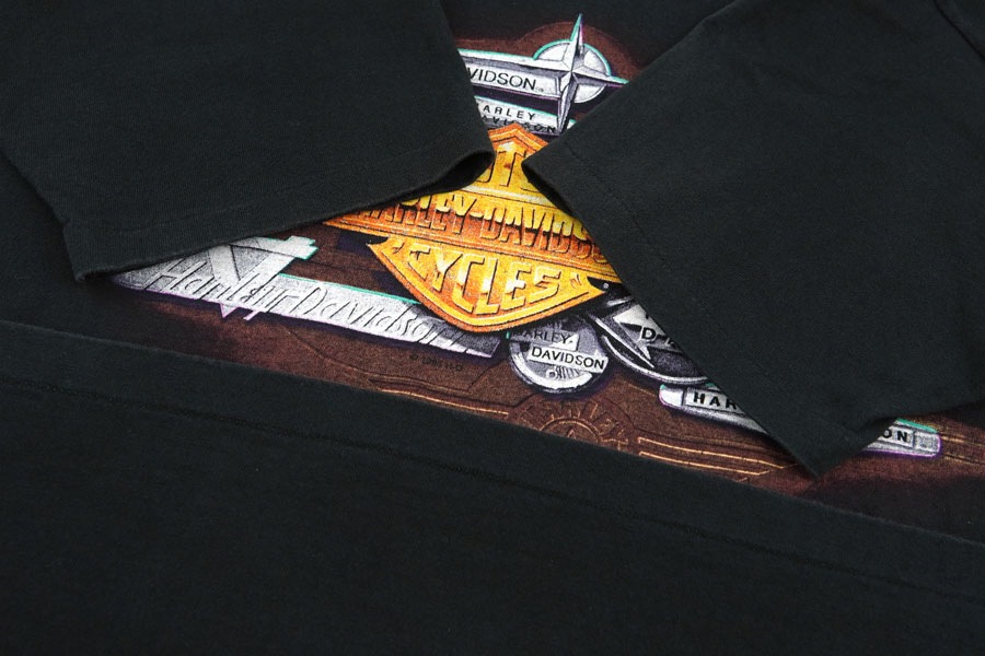90'S HARLEY-DAVIDSON ''HARLEY'S HOUSE OF HARLEYS'' T SHIRT (SIZE.MEDIUM)