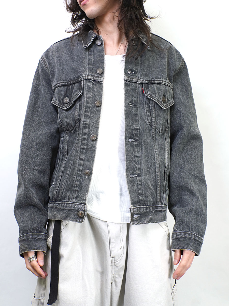 80's Levi's 70506 先染めブラック デニムジャケット 表記(42) USA製