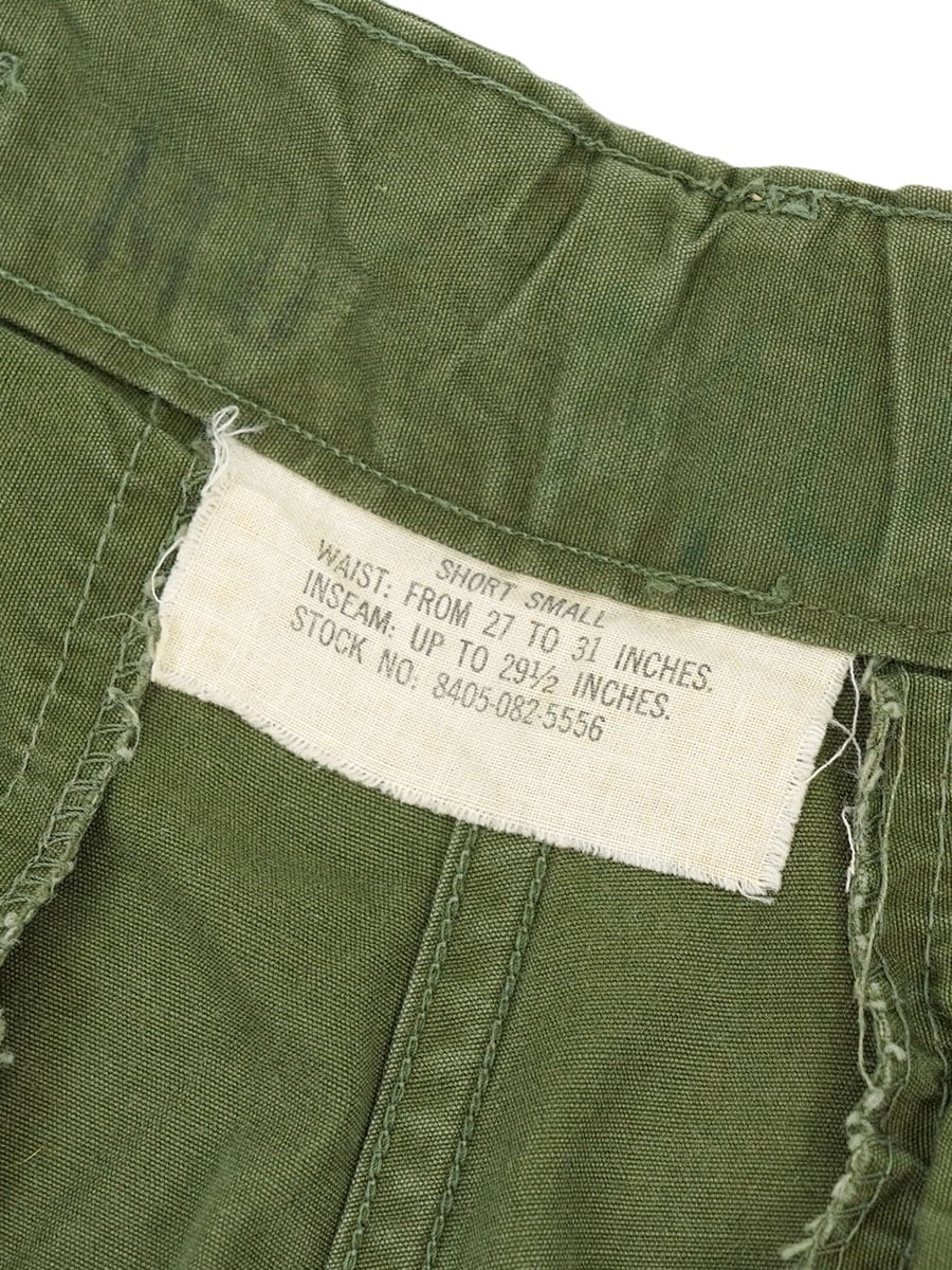 稀少 ジャングルファティーグ パンツ 3rd small short ノンリップ 60's US.ARMY ジャングルファティーグパンツ 