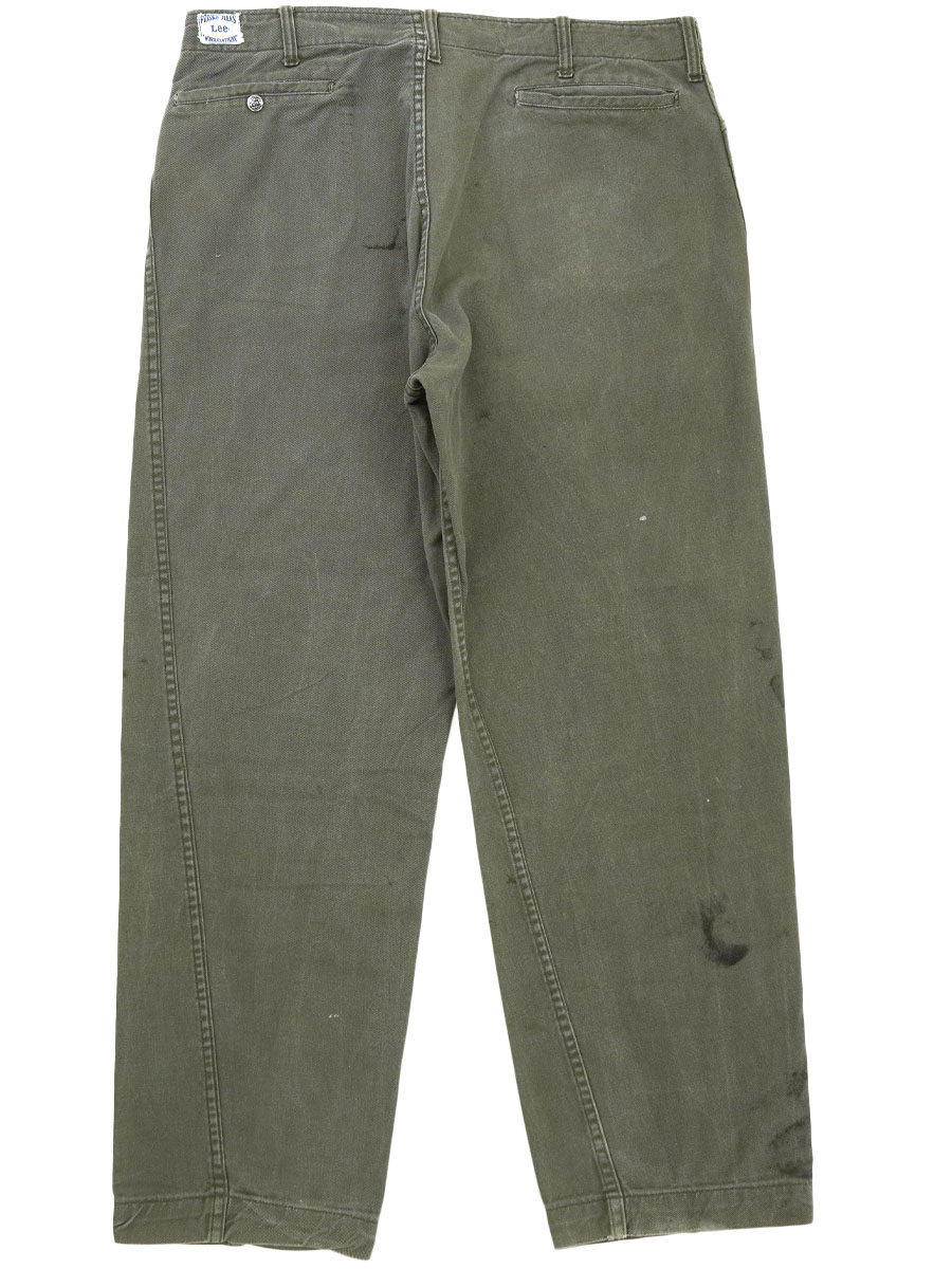 70's 美品 激レアLee フリスコ パンツ 70's Lee フリスコパンツ モスグリーン 実寸(39.5x31.5位) | NEW ITEM