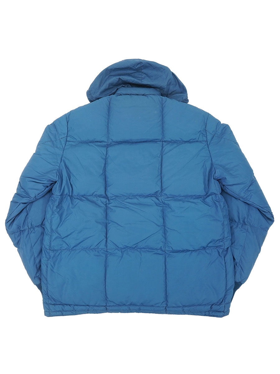70's 黒タグ エディバウアー フード付き ダウンジャケット ネイビー