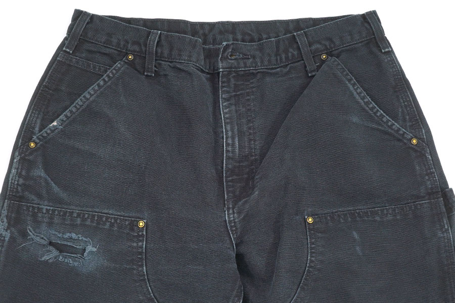 CARHARTT DOUBLE KNEE DUCK PAINTER PANTS BLACK (SIZE.W34 L32) | NEW