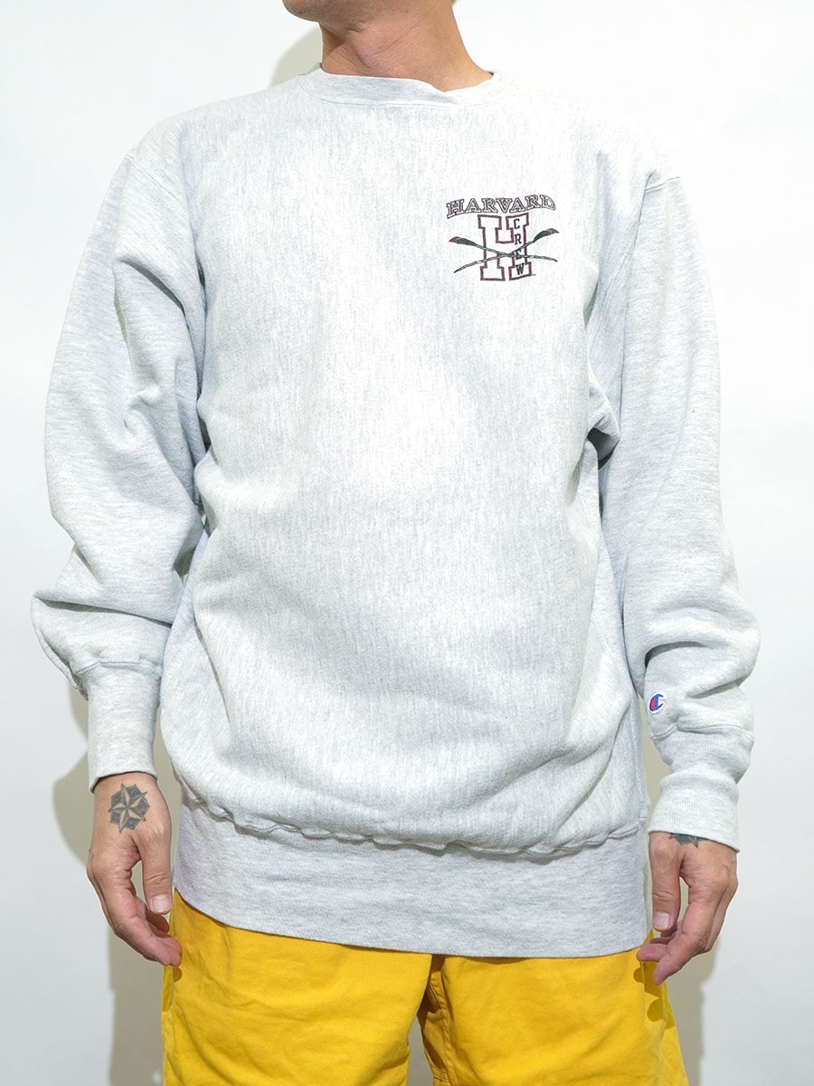 90'S CHAMPION REVERSE WEAVE ''HARVARD CREW'' GREY (SIZE.XX LARGE