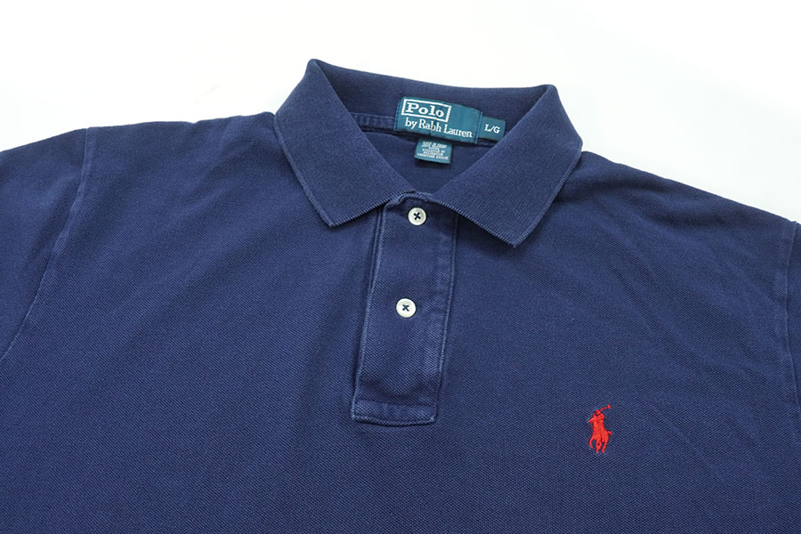 RALPH LAUREN S/S POLO SHIRT PLAIN NAVY (SIZE.LARGE) | NEW ITEM