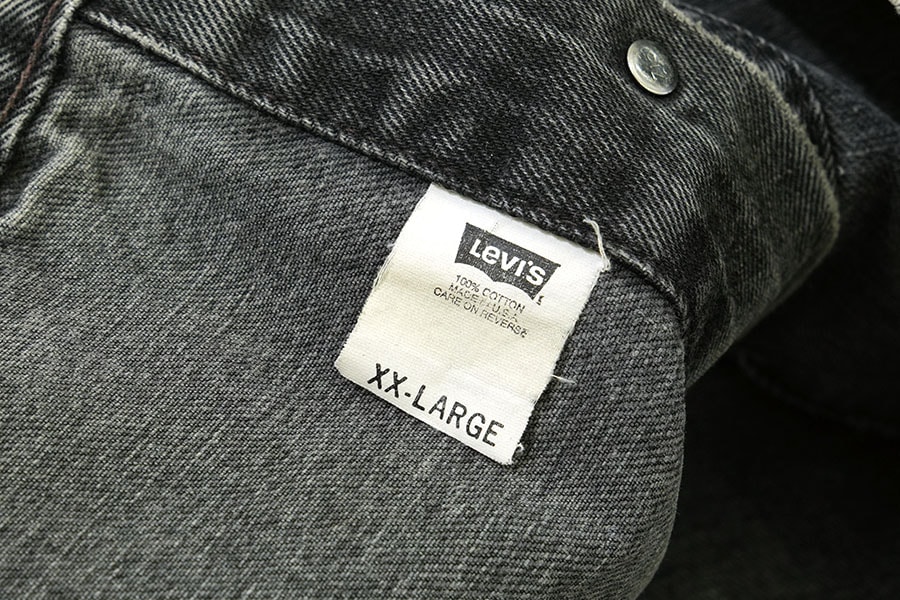 90's Levi's 70507-4159 4ポケ ブラックデニムJKT 表記(XXL) USA製