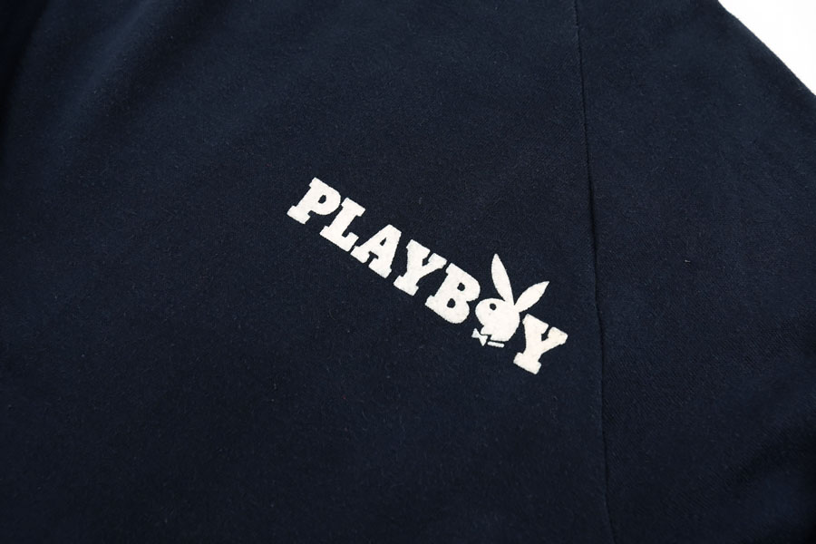 70'S PLAYBOY LOGO SWEAT SHIRT NAVY (SIZE. MEDIUM) MADE IN USA