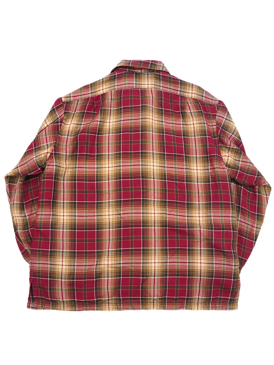 ラルフローレン 好配色チェック柄 ループカラーレーヨンシャツ 表記(XL