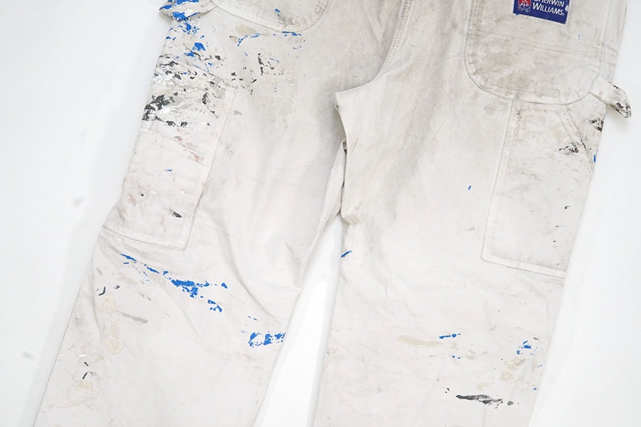 DICKIES ペンキ グランジ ホワイト ペインターパンツ W32 00's DickiesxSHERWIN WILLIAMS ペインターパンツ ペンキ！ ホワイト