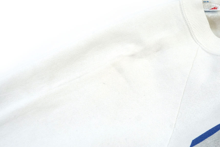 80's JERZEES ''UCLA'' ラグランスリーブスウェット 白 表記(XL)