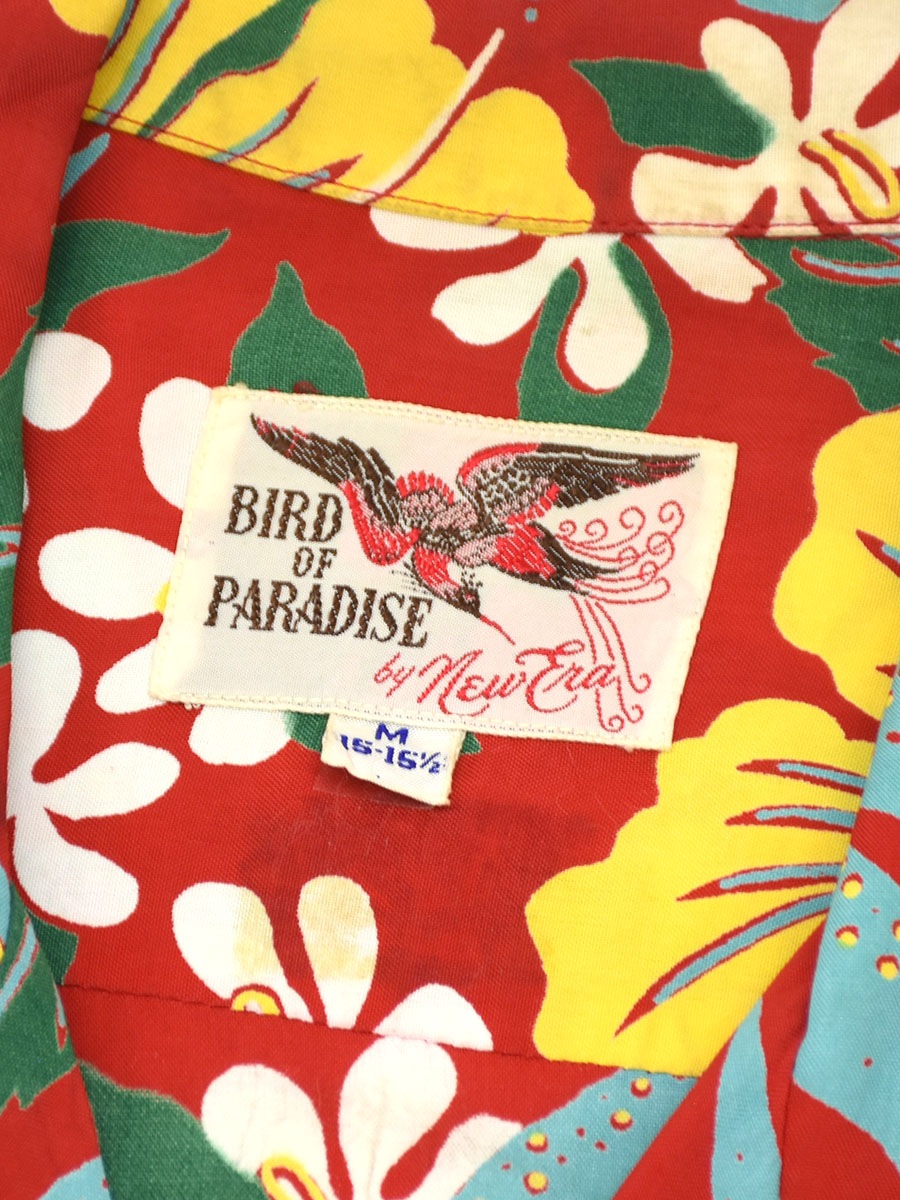 40's BIRD OF PARADISE by New Era 花柄 ロングスリーブ ハワイアン