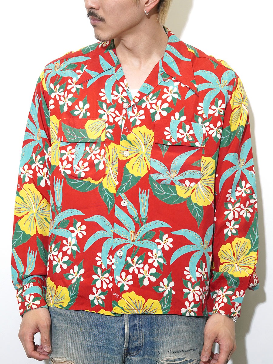 40's BIRD OF PARADISE by New Era 花柄 ロングスリーブ ハワイアン