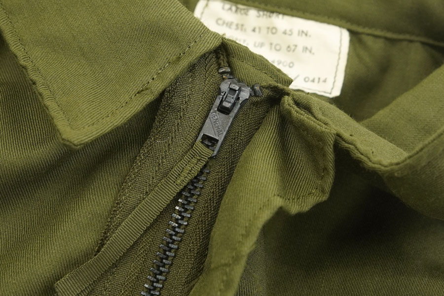 70's U.S.ARMY ヘリクルーシャツ 表記(L-SHORT)