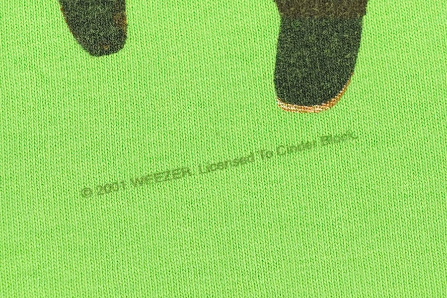 00's GILDAN weezer ''weezer (Green Album)'' プリントTシャツ