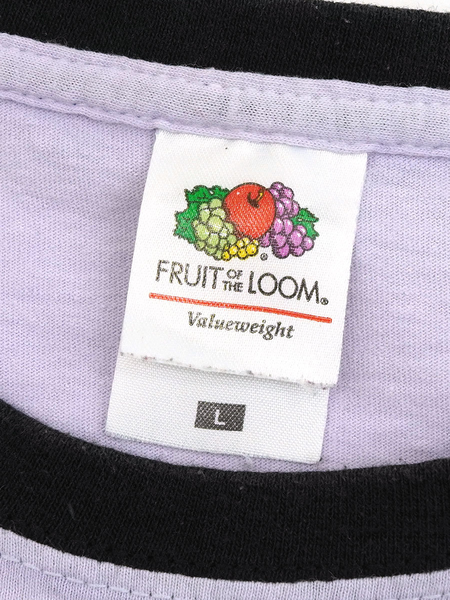 00'S～ FRUIT OF THE LOOM ''OASIS'' RINGER T SHIRT (SIZE.LARGE)