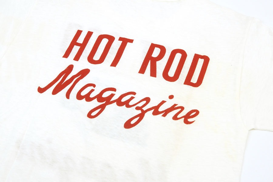 50's SPORT STYLE ''HOT ROD Magazine'' T-shirt Size(M) DEAD STOCK