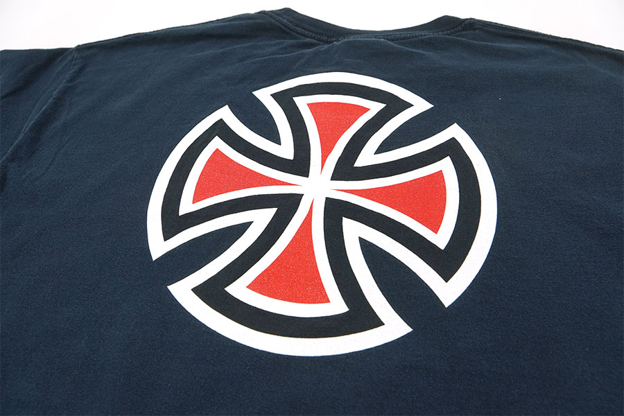INDEPENDENT Tシャツ インディペンデント NHS XL ネイビー 90's NHS ''INDEPENDENT'' 両面プリント Tシャツ ネイビー 表記