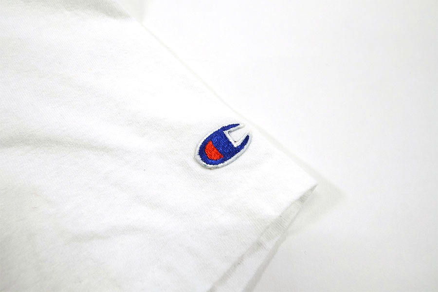 90's チャンピオン ''HARVARD'' 100％コットン プリントTシャツ ホワイト 表記(L) USA製
