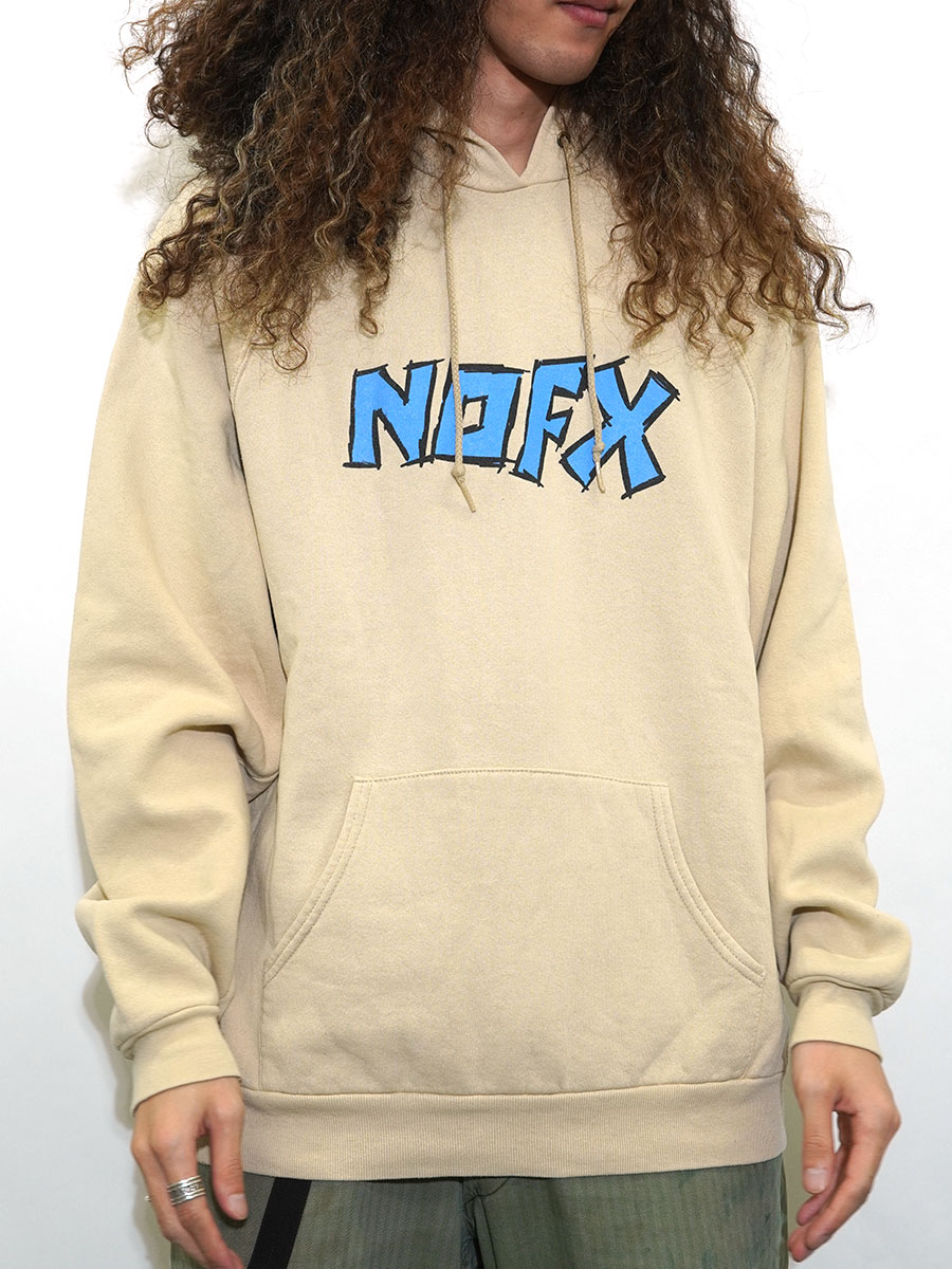 00's SCREEN STARS by F.O.L. NOFX ''PUMP UP THE VALUUM TOUR 2000'' 両面プリント スウェットパーカ 表記(XL)