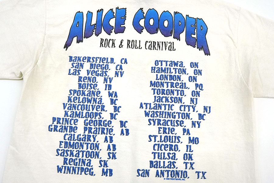 90's All Sport アリス・クーパー ''ROCK & ROLL CARNIVAL'' 両面