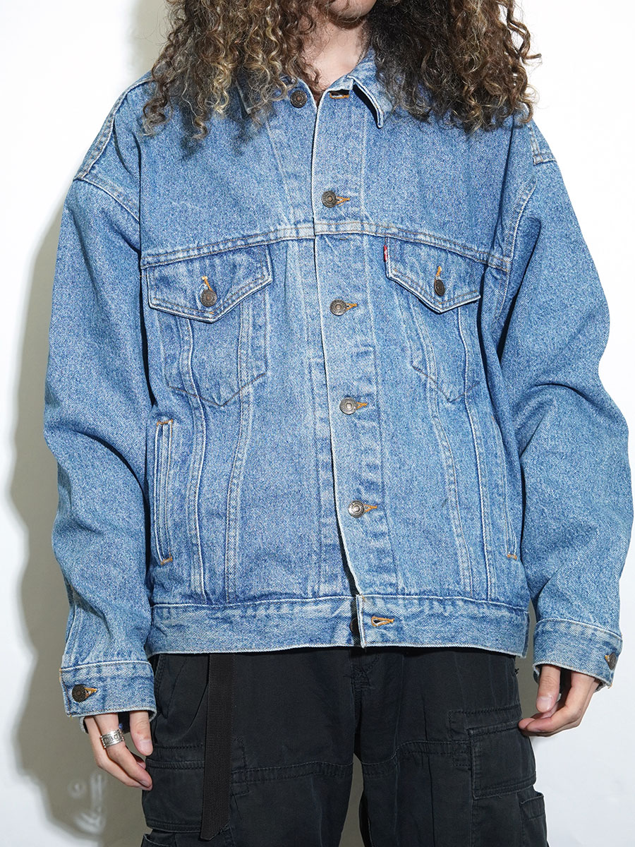 80's Levi's 70507 4ポケ デニムJKT デカパッチ 表記(L) USA製