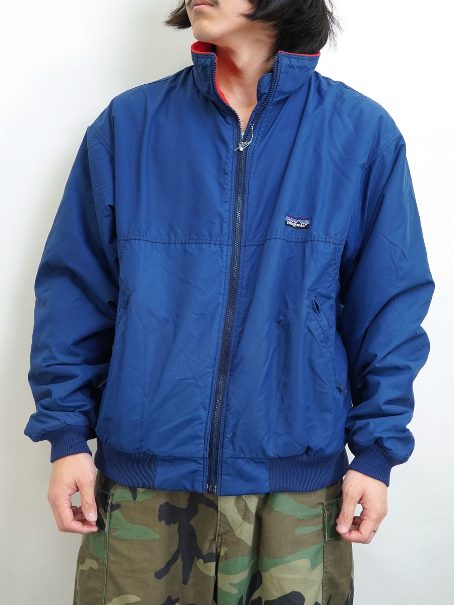 88 パタゴニア シェルドシンチラジャケット ネイビー 表記(XL) USA製
