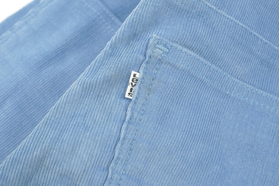 80'S LEVI'S 646 CORDUROY PANTS LIGHT BLUE (SIZE.W29 L32) NOS