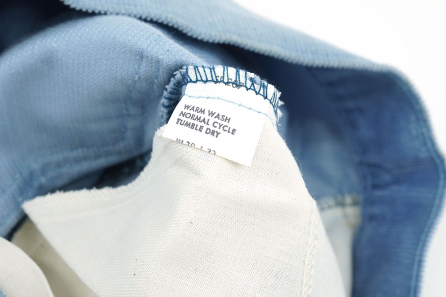 80'S LEVI'S 646 CORDUROY PANTS LIGHT BLUE (SIZE.W29 L32) NOS