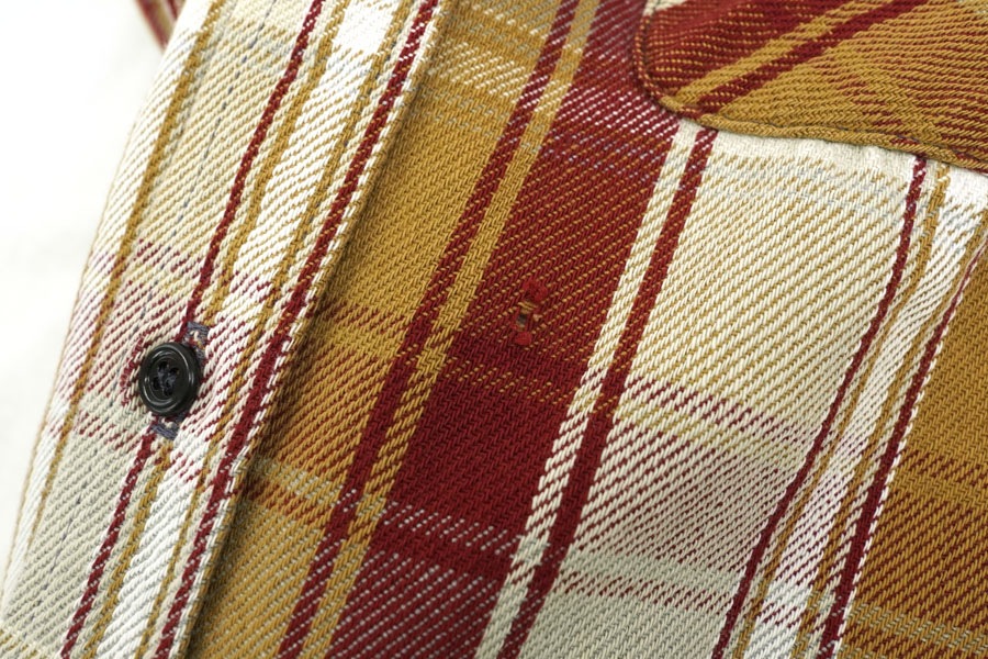 HERMES チェック柄 フランネルシャツ チョコブラウン HERMES チェック柄 フランネルシャツ チョコブラウン