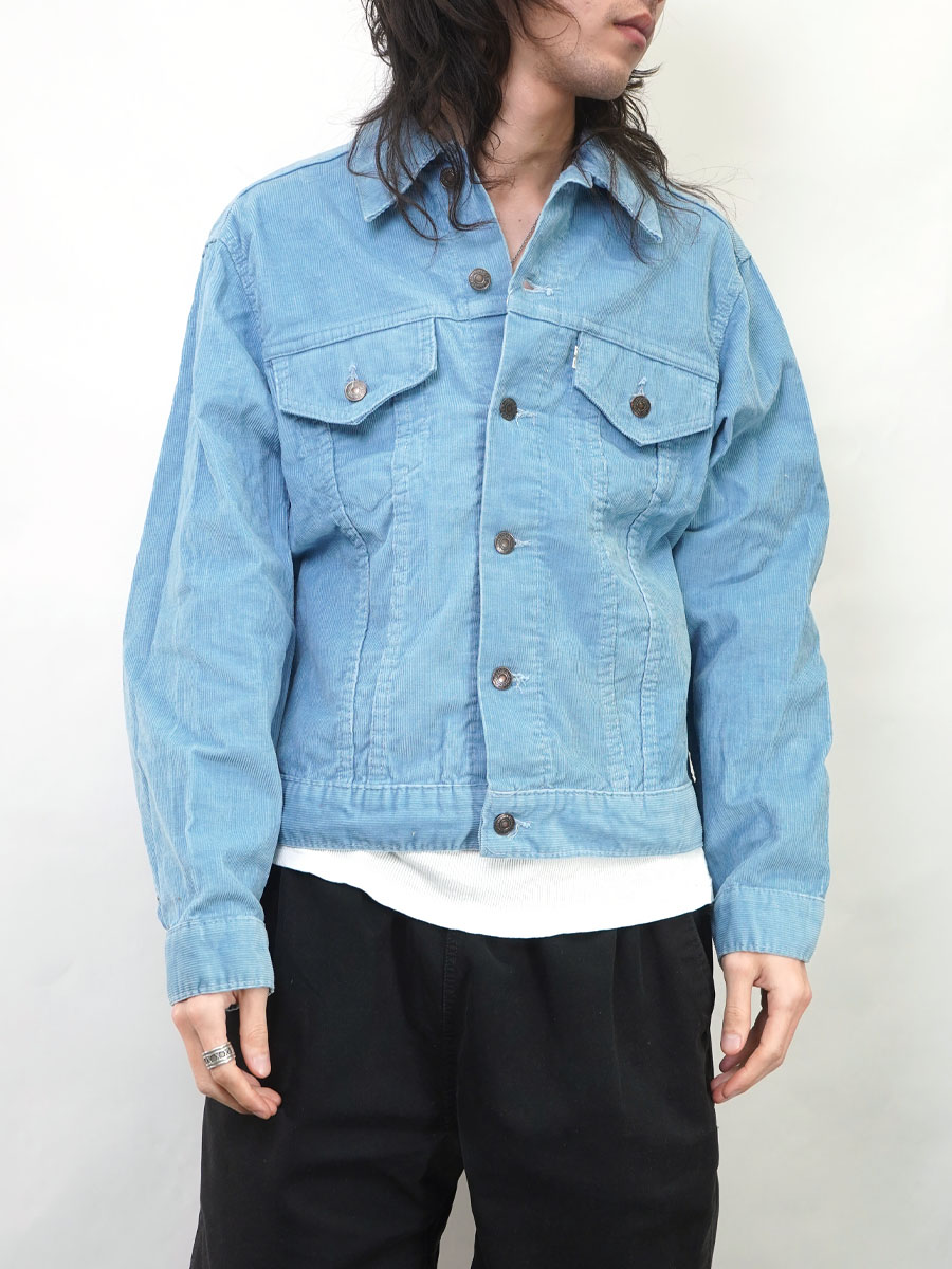 70's Levi's 70505 3rd型 コーデュロイJKT サックス 表記(42) ②