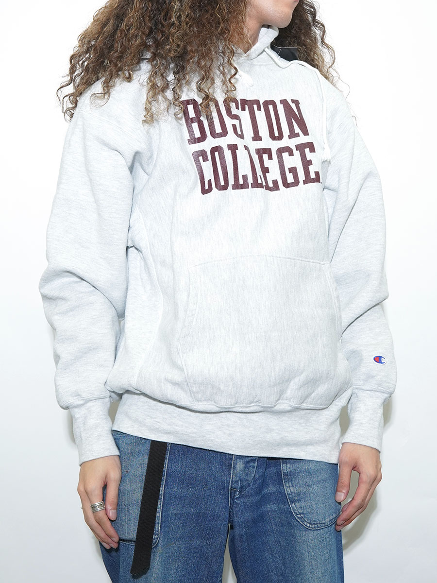 90's 刺繍タグ チャンピオンRWパーカ ''BOSTON UNIVERSITY'' 表記(XL) MEXICO製