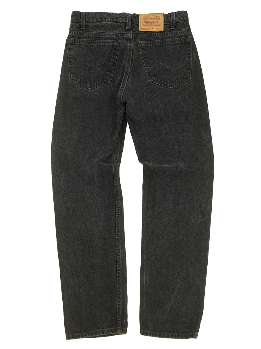 Levi's 505 MADE IN THE USA W32 L32新品未使用品 90'S LEVI'S 505 BLACK JEANS (SIZE.W32 L32) MADE IN USA | NEW ITEM