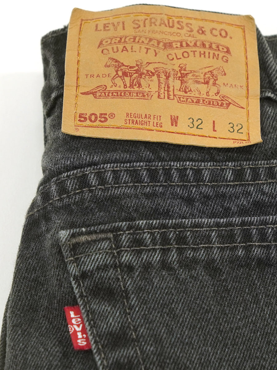 90'S LEVI'S 505 BLACK JEANS (SIZE.W32 L32) MADE IN USA | すべての