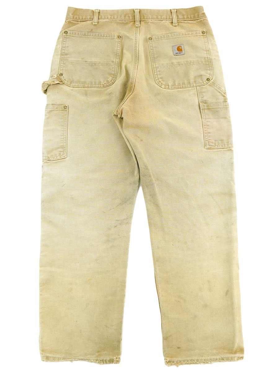 USA製 カーハート ダブルニー ダックペインターパンツ ブラウン 表記